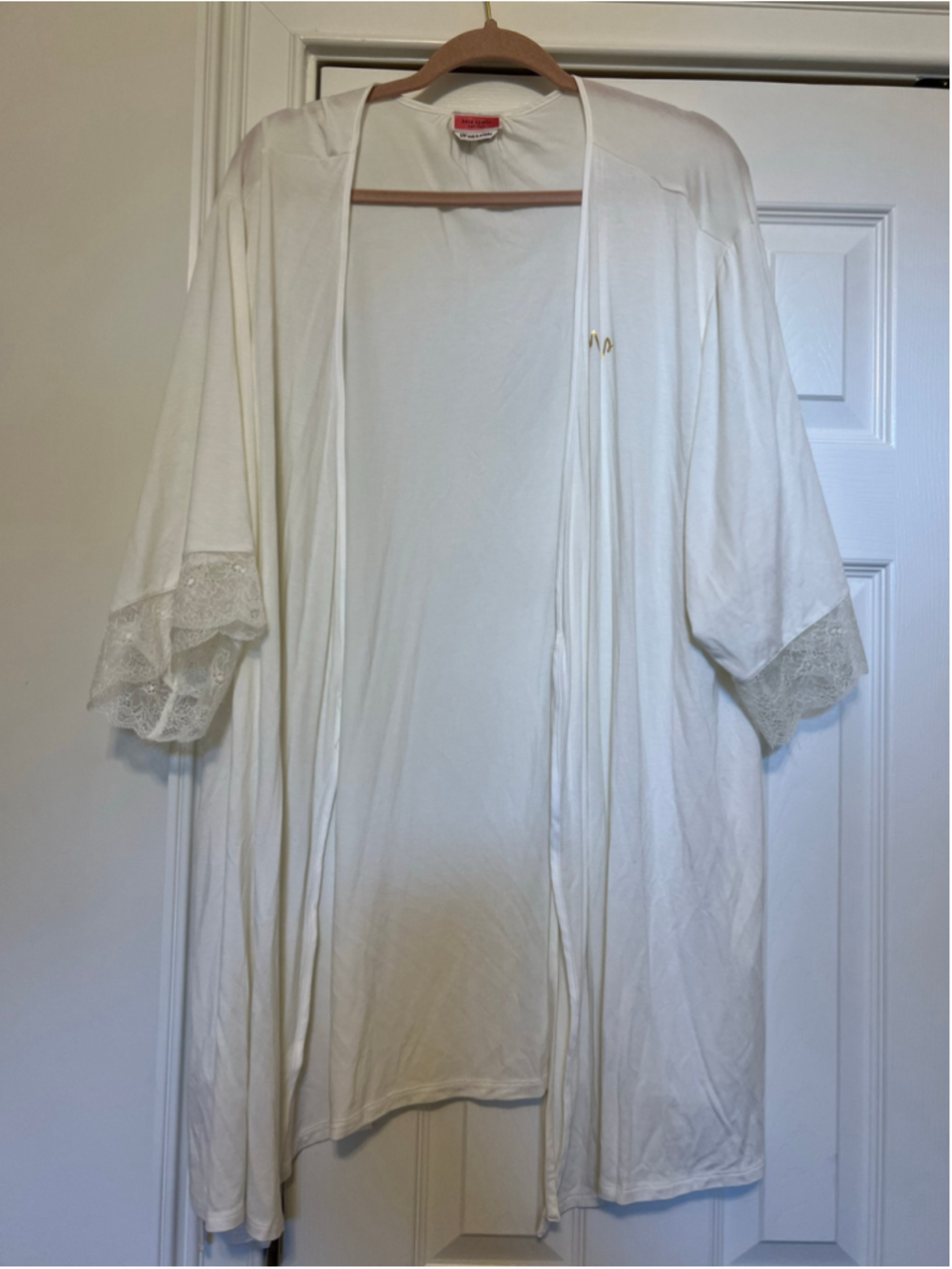 Women's Kate Spade New York Mrs Robe White Gold Size L/XL, bridal, bachelorette